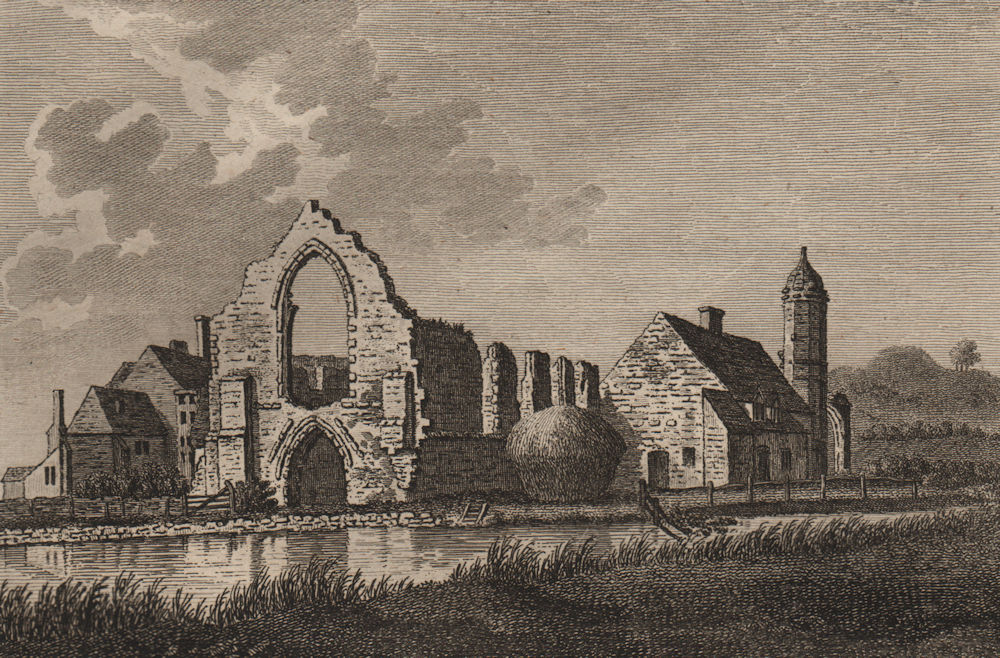 Associate Product DUDLEY PRIORY, Worcestershire. Plate 2. GROSE 1776 old antique print picture