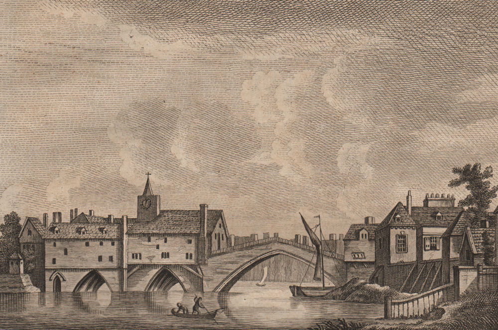 YORK. Ouse Bridge. Yorkshire. GROSE 1776 old antique vintage print picture