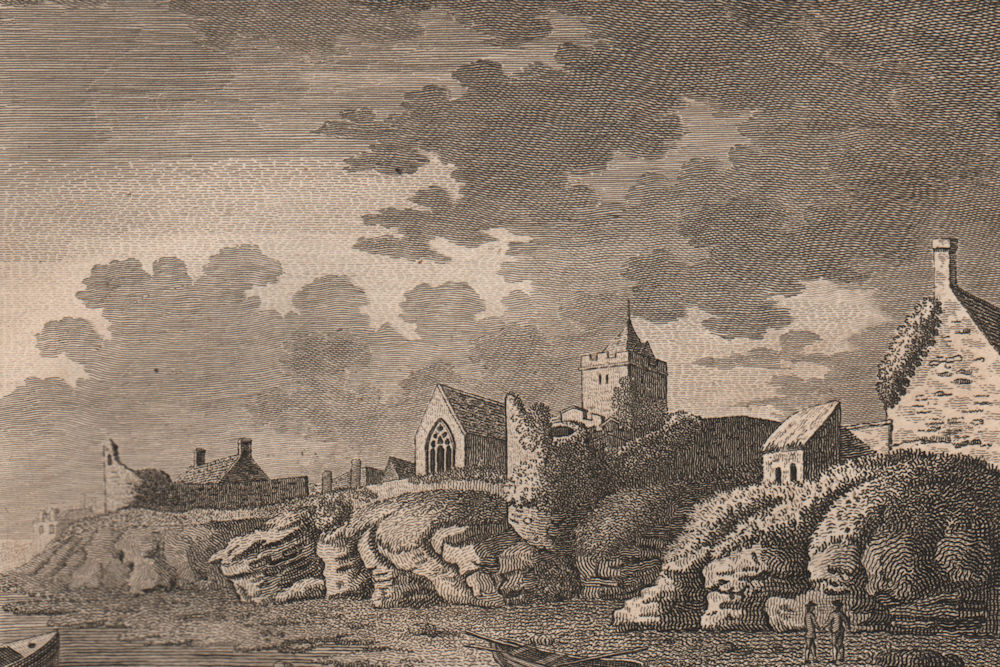 COLLEGIATE CHURCH OF HOLYHEAD, Wales. 'Holy Head'. GROSE 1776 old print