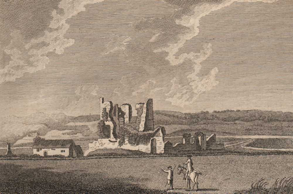 OGMORE CASTLE, Glamorganshire, Wales. GROSE 1776 old antique print picture