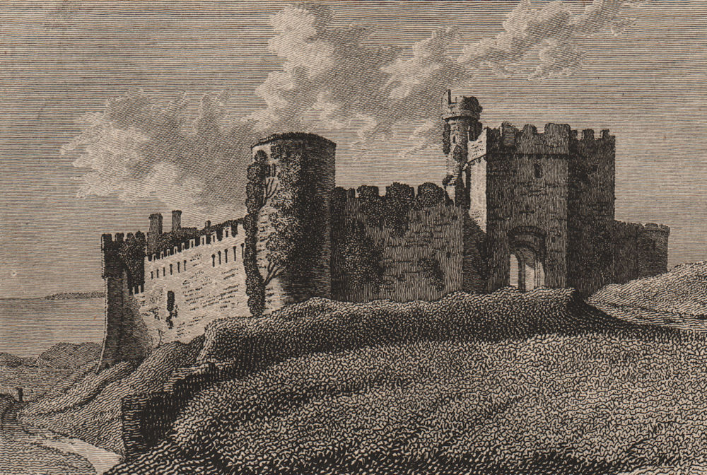 Associate Product MANORBIER CASTLE, Pembrokeshire, Wales. 'Mannorbeer Castle'. GROSE 1776 print