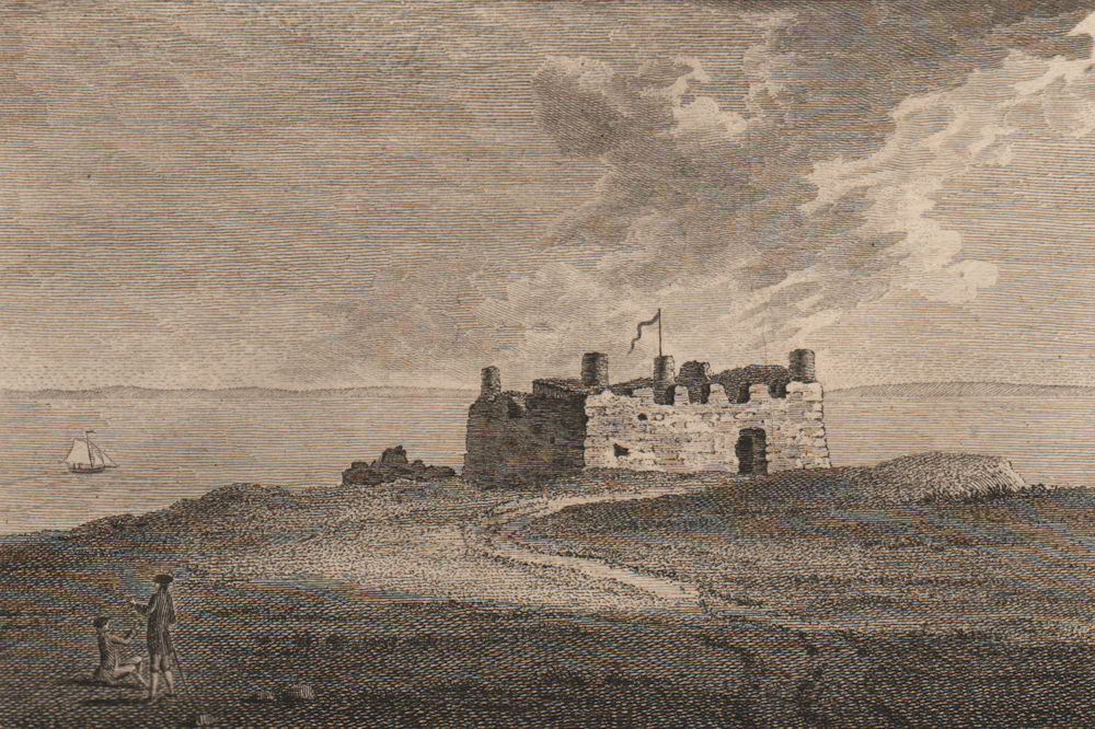 Associate Product THE CASTLE IN THE ISLE OF LUNDY Plate 1, Devon. GROSE 1776 old antique print