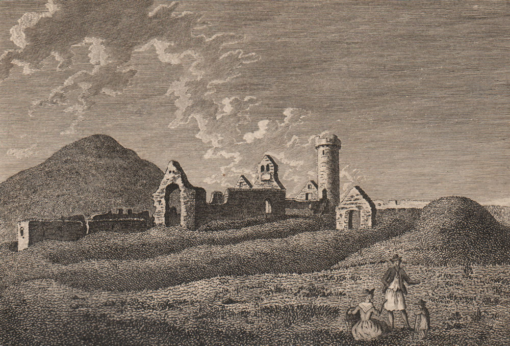 PEEL CASTLE. St Patrick's church. Isle of Man. Plate 2. GROSE 1776 old print