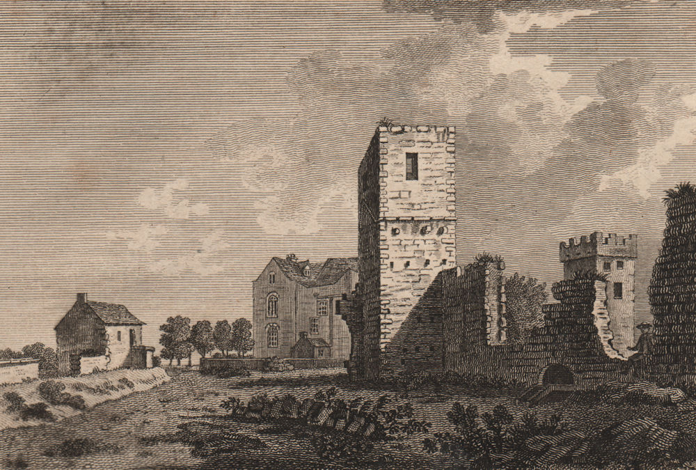 Associate Product RUSHEN ABBEY, at Ballasalla, in the Isle of Man. GROSE 1776 old antique print