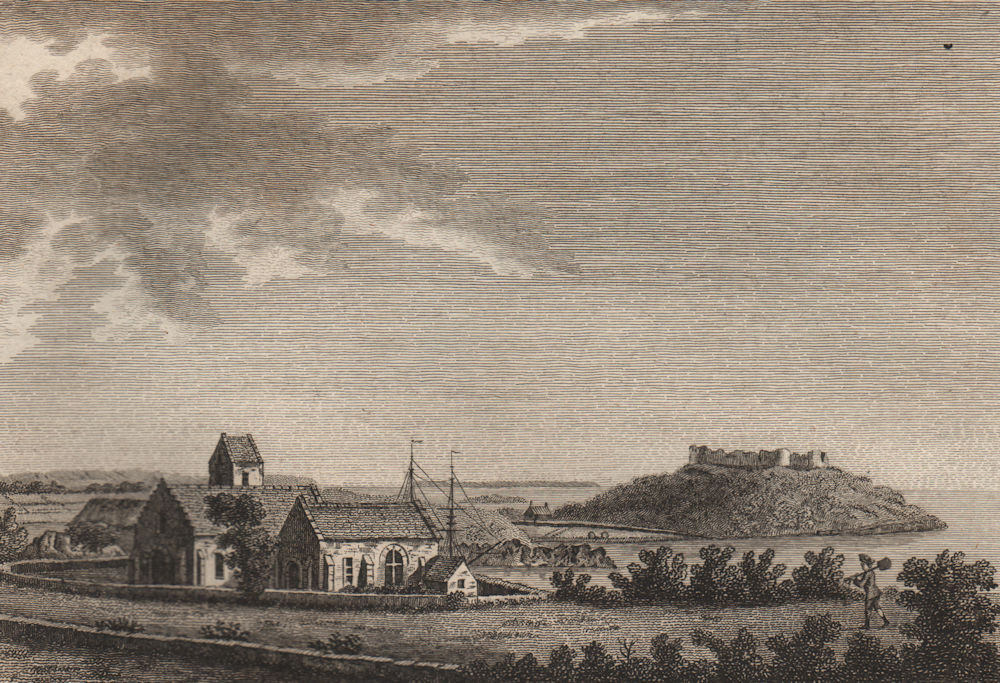 SAINT SAMPSON'S CHURCH, Guernsey, Channel Islands. GROSE 1776 old print