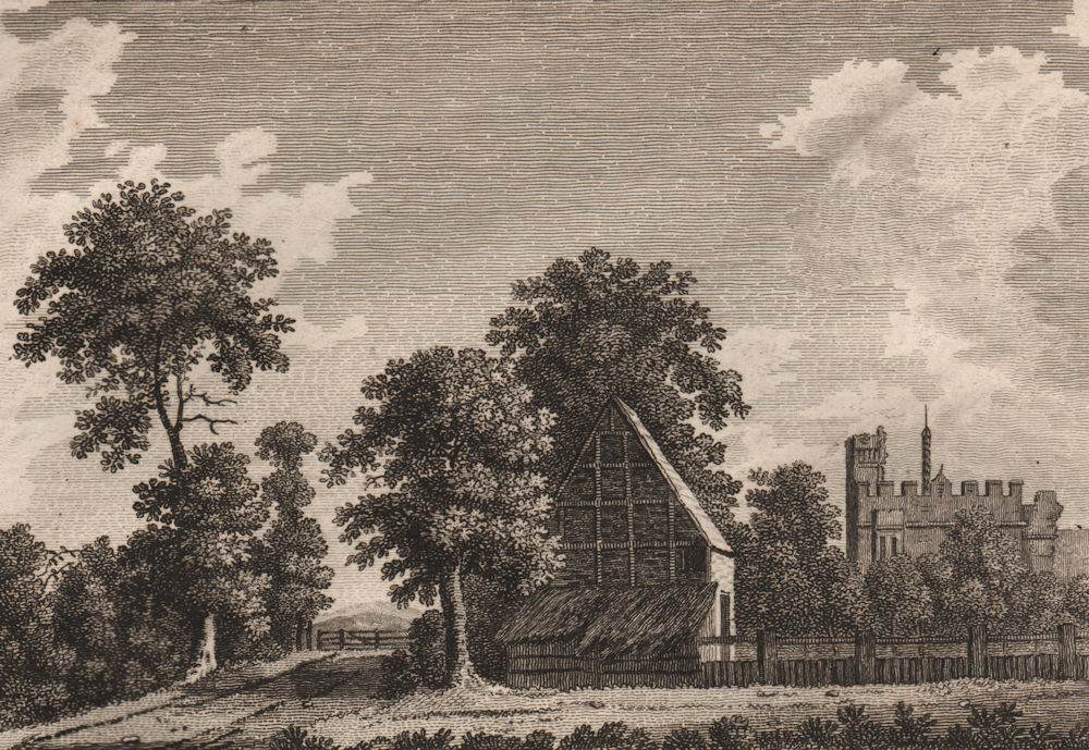 Associate Product THE RYE HOUSE, Hoddesdon, Hertfordshire. Plate 2. GROSE 1776 old antique print