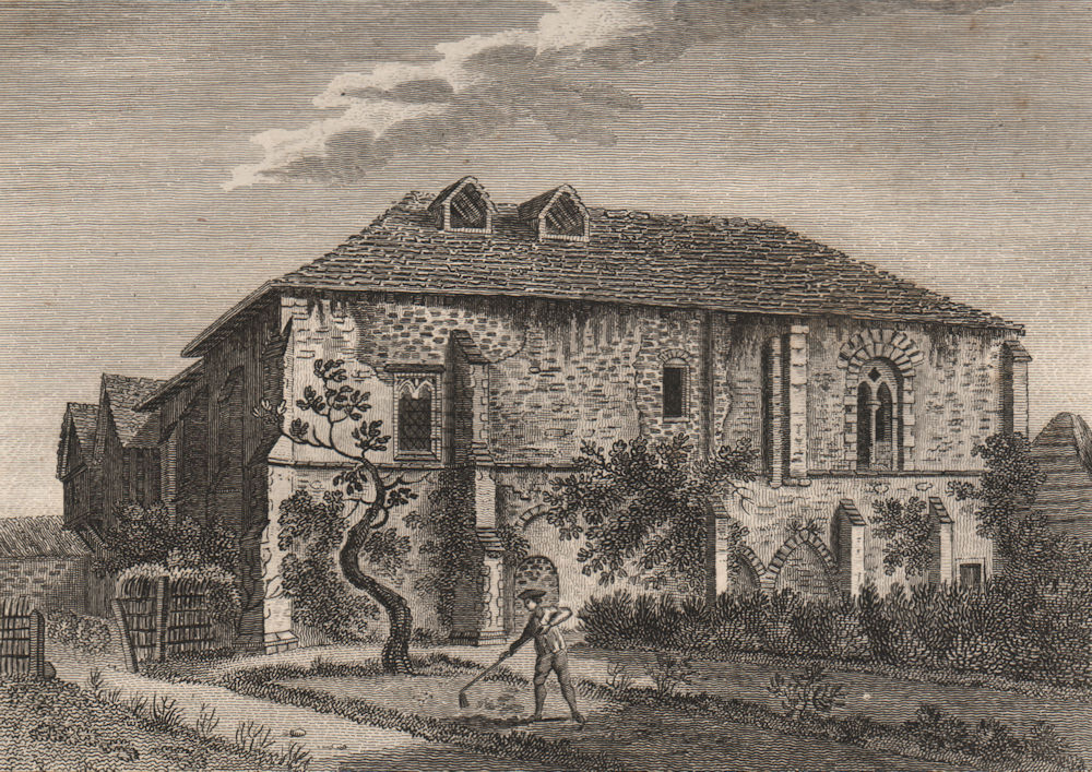 PYTHAGORAS' SCHOOL, CAMBRIDGE,Cambridgeshire. GROSE 1776 old antique print