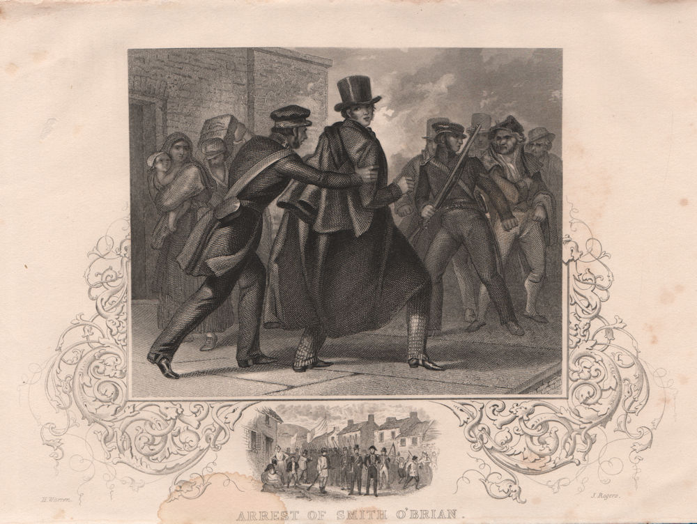 Arrest of Smith O'Brien. Irish Nationalist.Young Irelander rebellion.TALLIS 1853