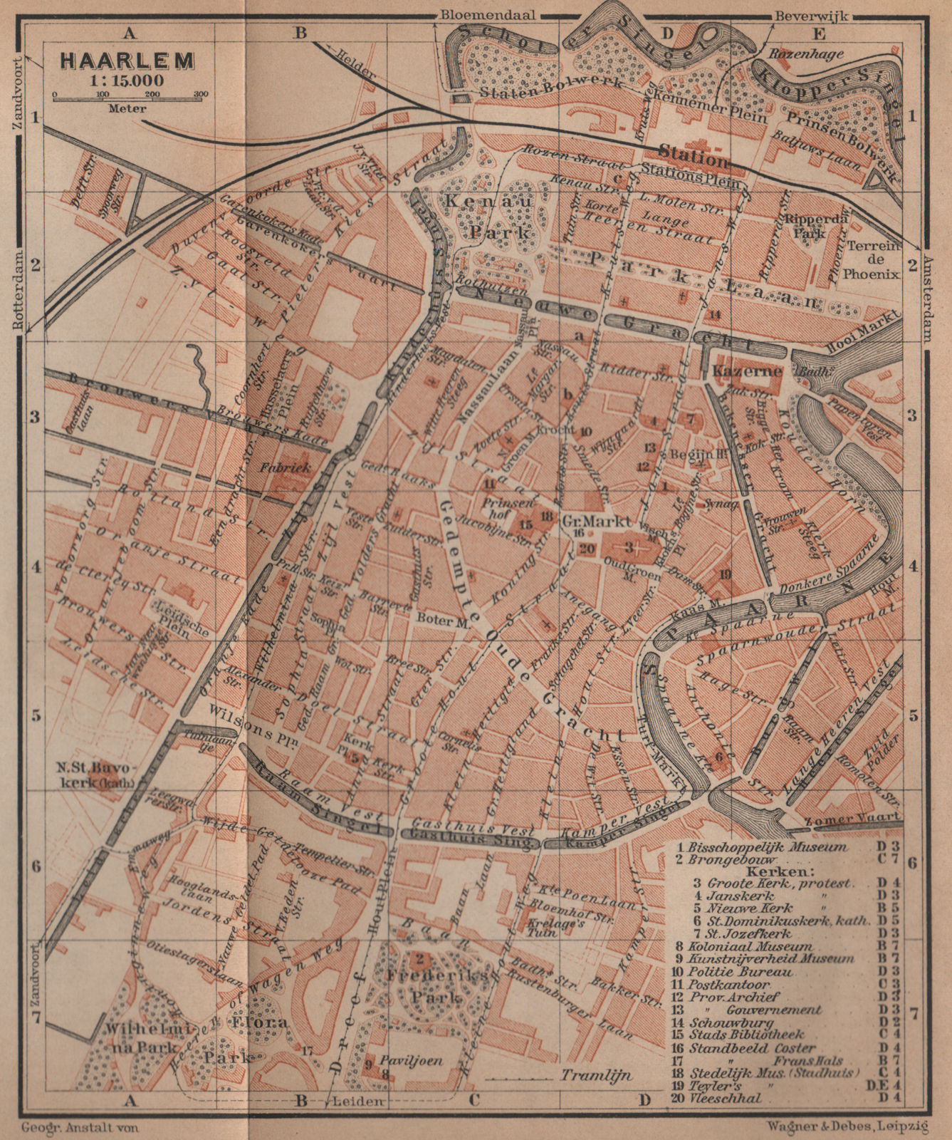 Associate Product HAARLEM antique town city stadsplan. Harlem. Netherlands kaart 1905 old map