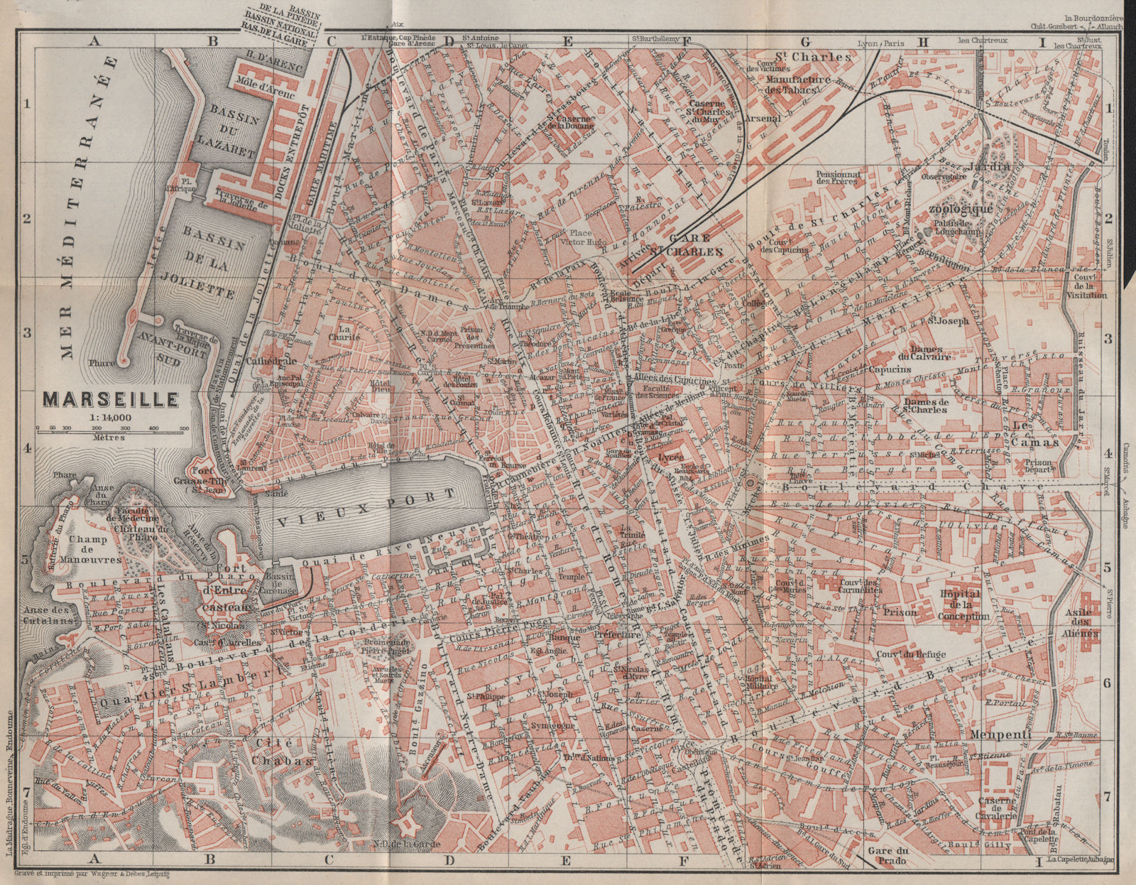 Associate Product MARSEILLES MARSEILLE town city plan de la ville. Bouches-du-Rhône 1911 old map