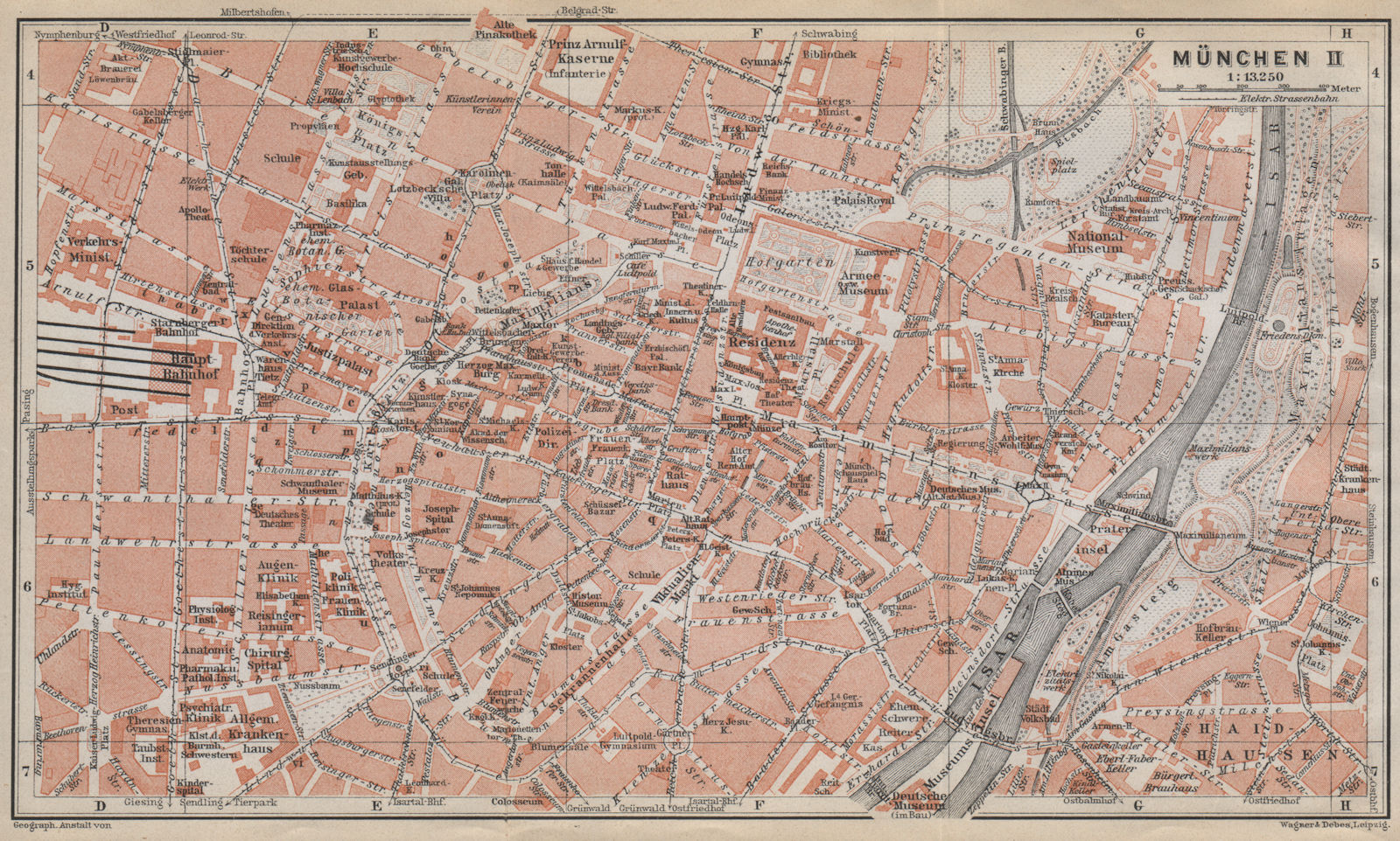 Associate Product MÜNCHEN MUNICH town city innere stadtplan. Munchen Öffentliche Gebäude 1914 map