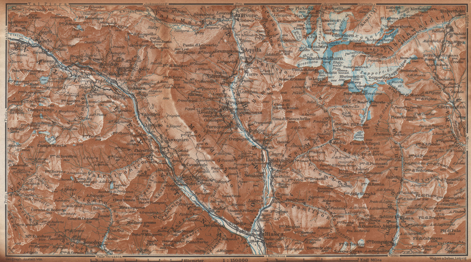 Associate Product MONTE DI SOBRIO LEVENTINA BLENIO TICINO. San Bernardino Olivone Faido 1938 map