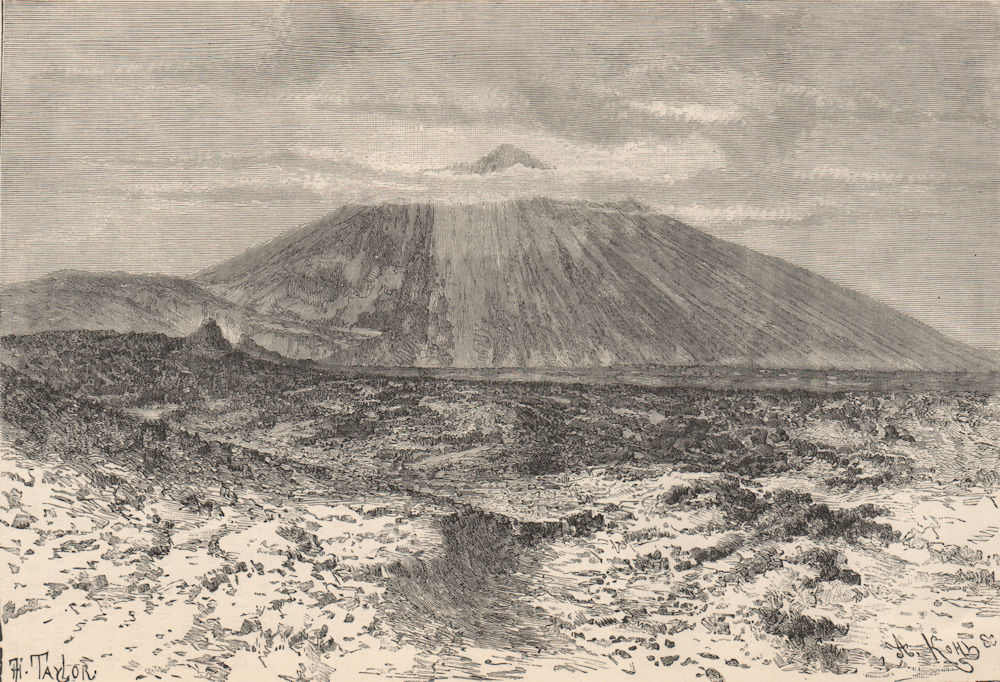 Associate Product Peak/Pico of Teide, Tenerife - View from the Canadas of the Guanches 1885