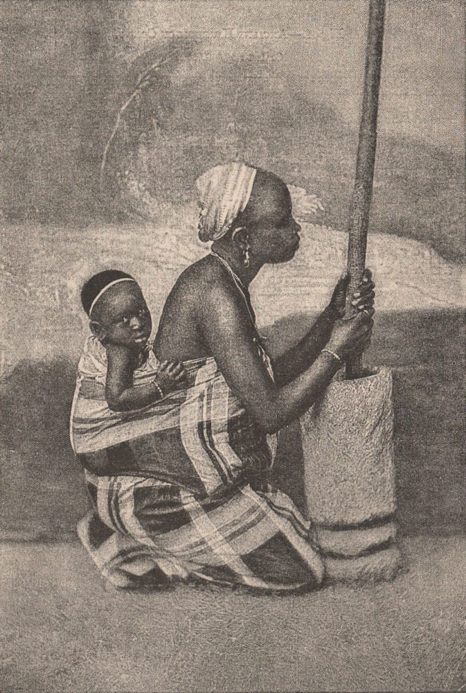 Mussurongo Woman. Angola 1885 old antique vintage print picture