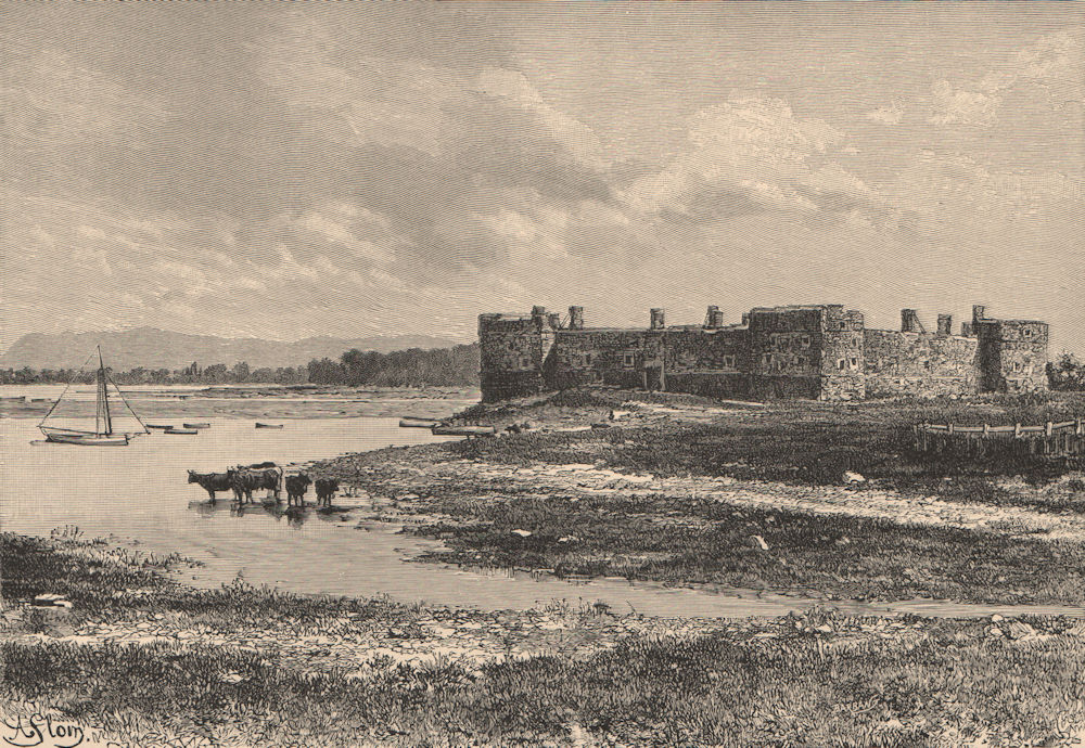 Associate Product Fort Chambly, on the Richelieu River, near Montreal. Quebec, Canada 1885 print