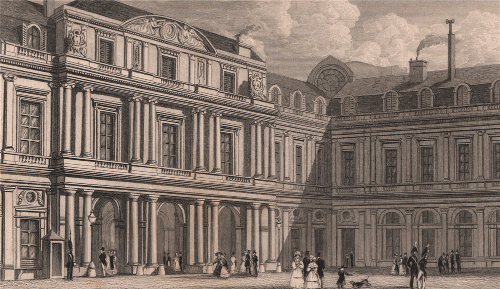 Associate Product PARIS. Palais Royal II. BICKNELL 1845 old antique vintage print picture