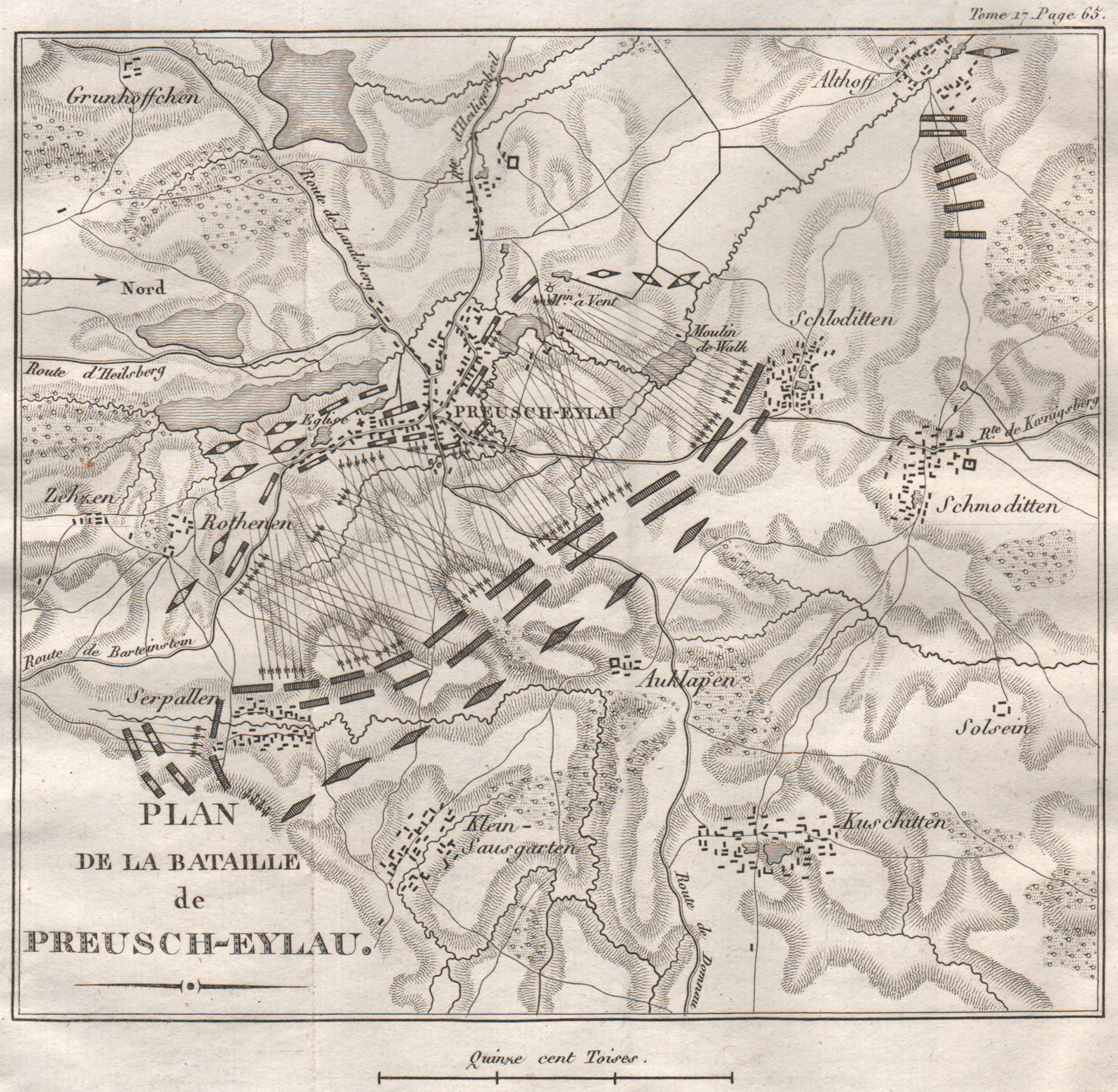 Battle of Preussisch-Eylau (Bagrationovsk) 1807, East Prussia. Russia ...