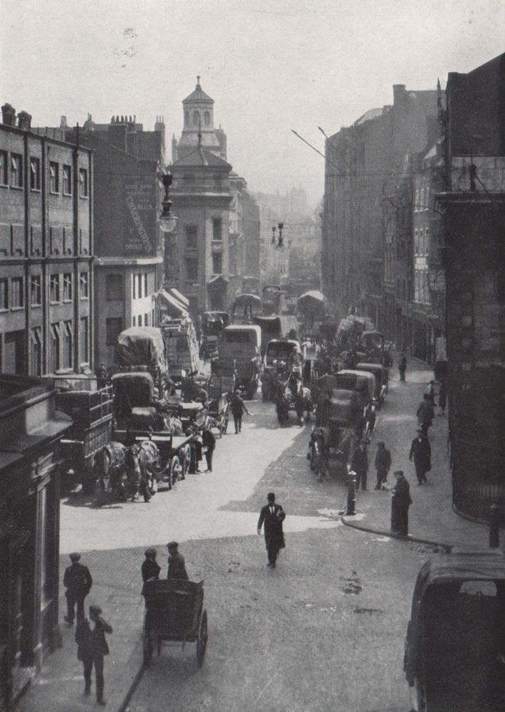Billingsgate. E.O. HOPPÉ. London 1930 old vintage print picture
