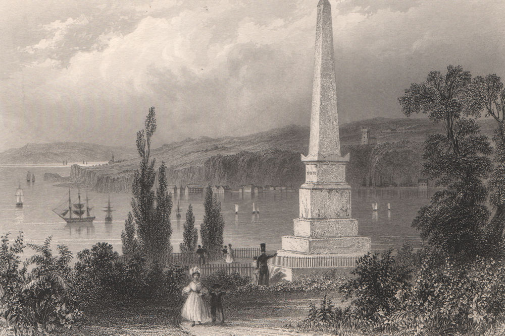 Associate Product QUEBEC CITY. Wolfe & Montcalm Monument, Jardin des Gouverneurs. BARTLETT 1842