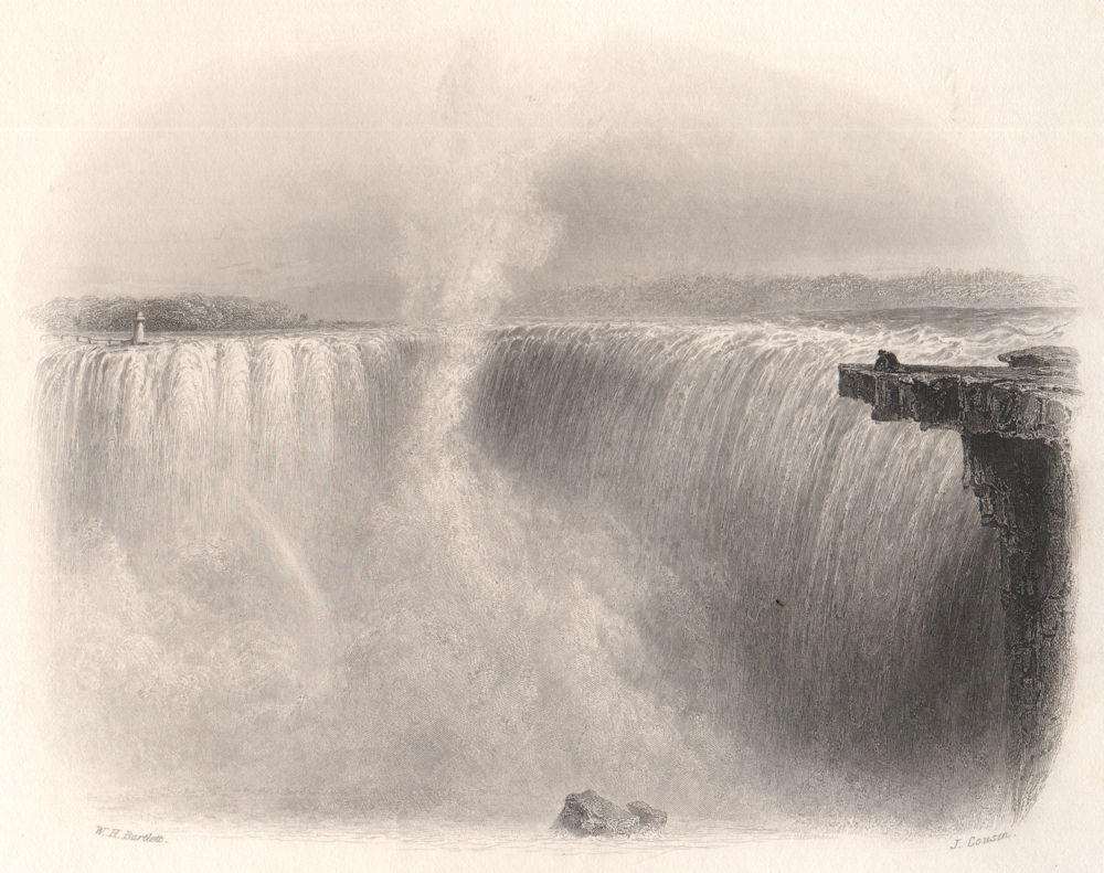 Associate Product NIAGARA FALLS. The Horseshoe Falls, from the Canadian side. BARTLETT 1842