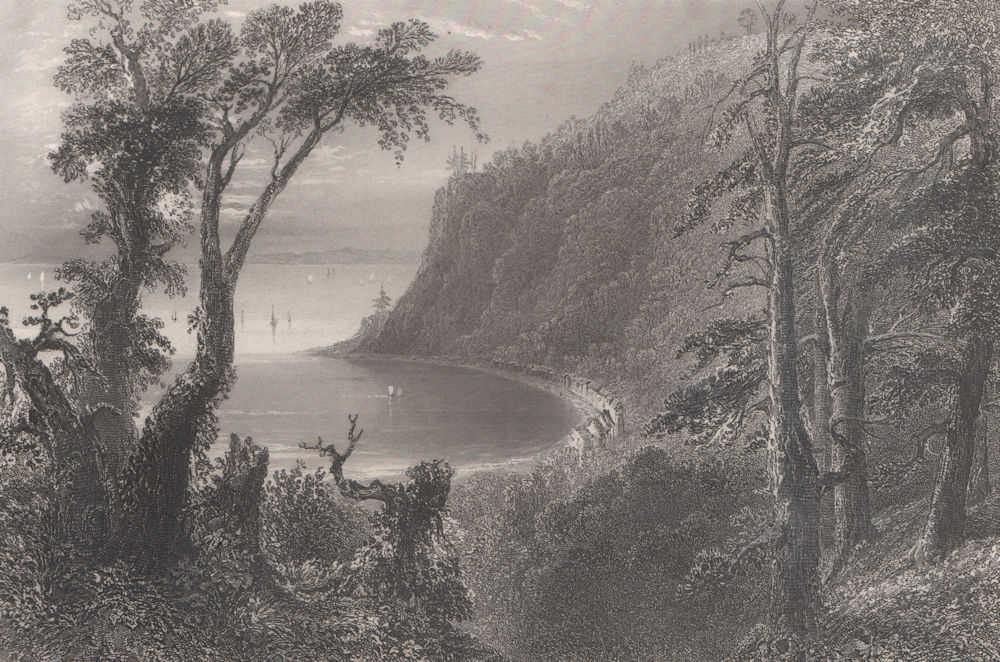 Associate Product CANADA. Wolfe's Cove (Anse au Foulon), Quebec City. BARTLETT 1842 old print