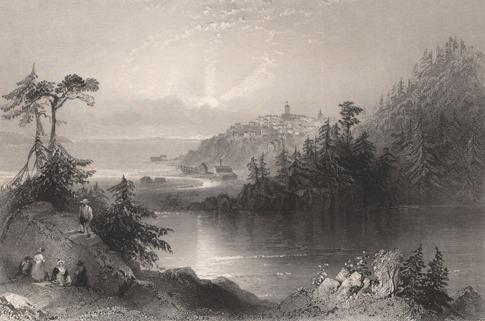 NEW BRUNSWICK. 'Lily Lake', Rockwood Park, St John. Canada. BARTLETT 1842