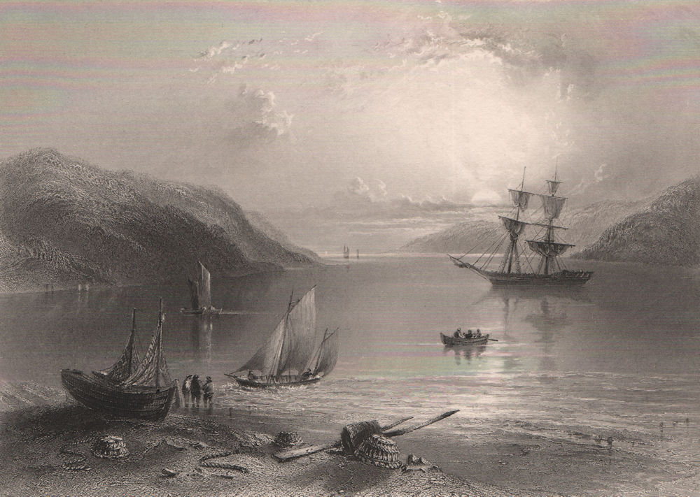 Associate Product NOVA SCOTIA. 'The bay of Annapolis'. Annapolis Basin. Canada. BARTLETT 1842