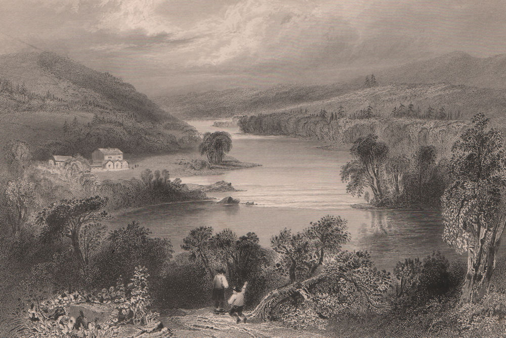 Associate Product QUEBEC. The Saint-François (St Francis) River near Sherbrooke. BARTLETT 1842