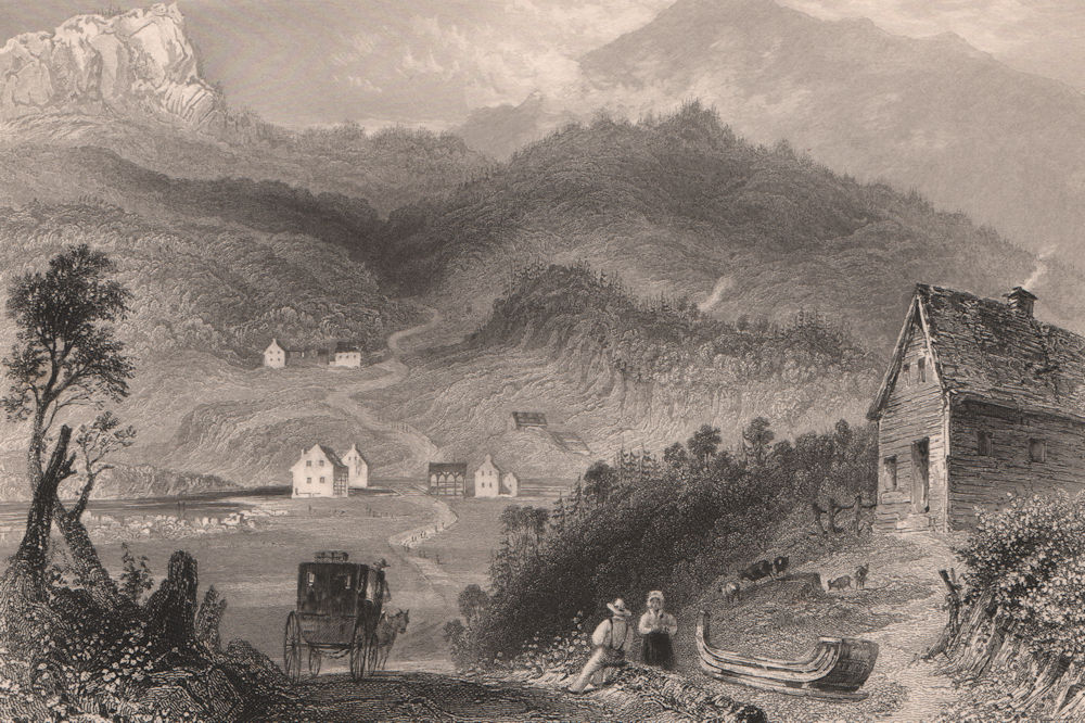 CANADA. Bolton Pass, Eastern Townships. Cantons de l'Est. Quebec. BARTLETT 1842