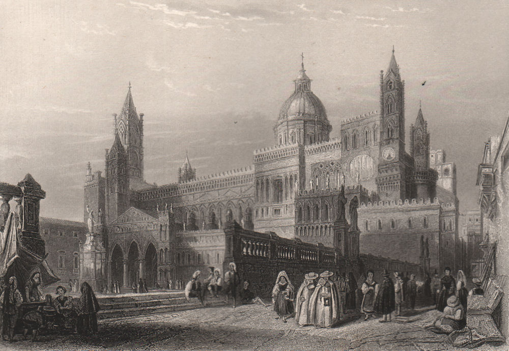 PALERMO CATHEDRAL. Cattedrale metropolitana Santa Vergine Maria Assunta 1855