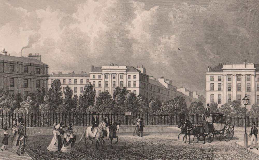 EDINBURGH. Part of Royal Circus. SHEPHERD 1833 old antique print picture