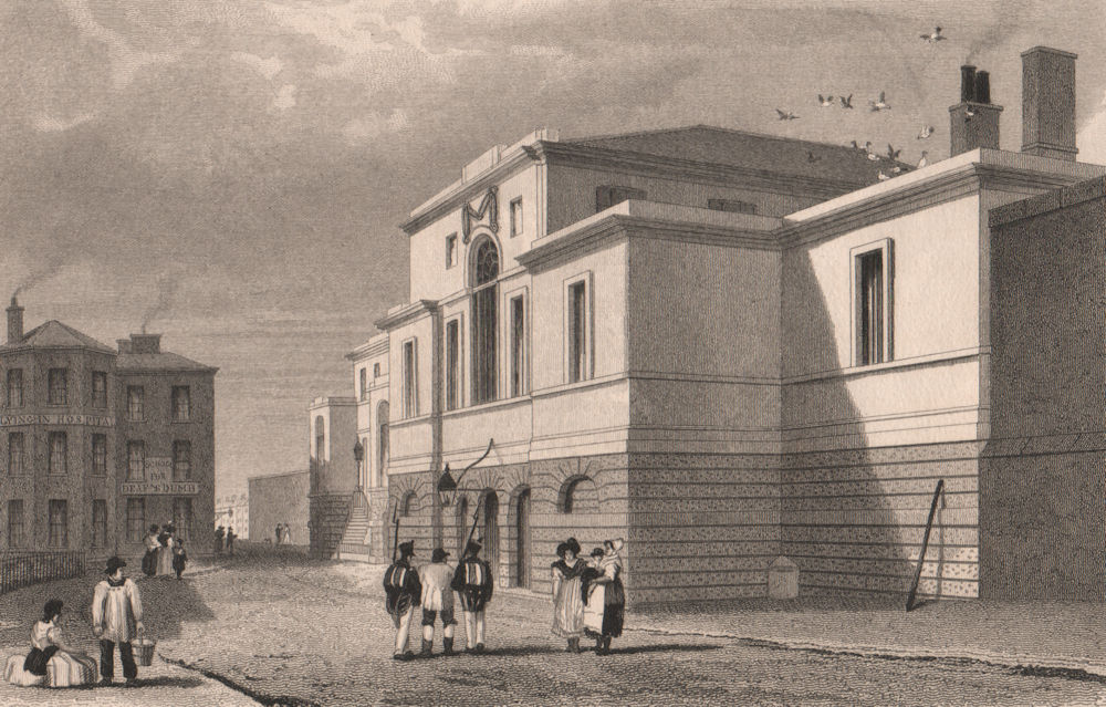 The New Bailey Prison, Lying-in Hospital, &c. Salford. Manchester. AUSTIN 1829
