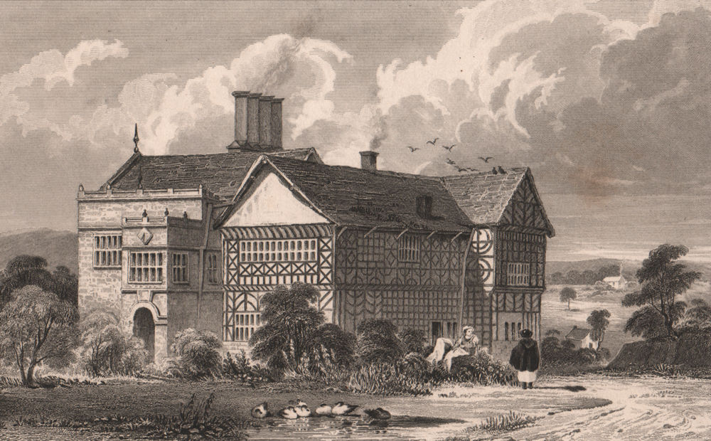 Hall i' th' Wood, Bolton. Samuel Crompton spinning mule. Manchester. AUSTIN 1829