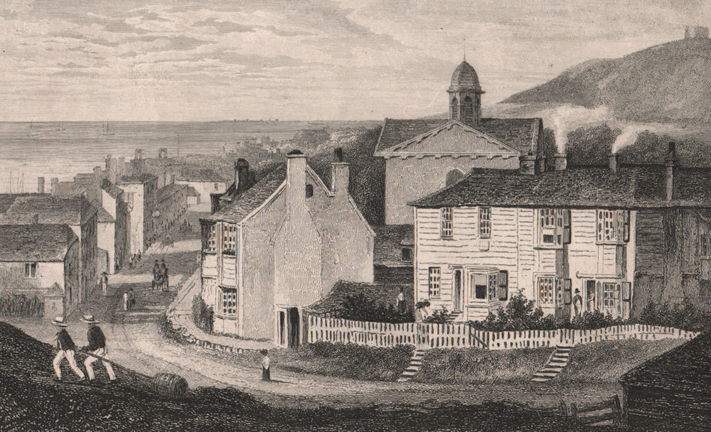 Sandgate, Kent, with the New Chapel, from the Folkestone Road. SHEPHERD 1829