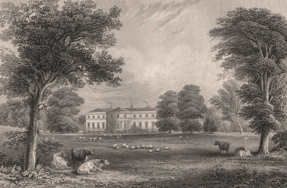 Broomhall House, Limekilns, Fife. The seat of the Earl of Elgin. Scotland 1845
