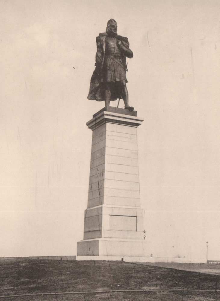 Columbus Monument, Lake Park, Chicago, Illinois. Albertype print 1893