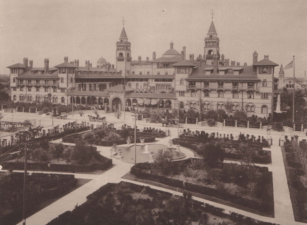 The Hotel Ponce de Leon, St. Augustine, Florida. Albertype print 1893