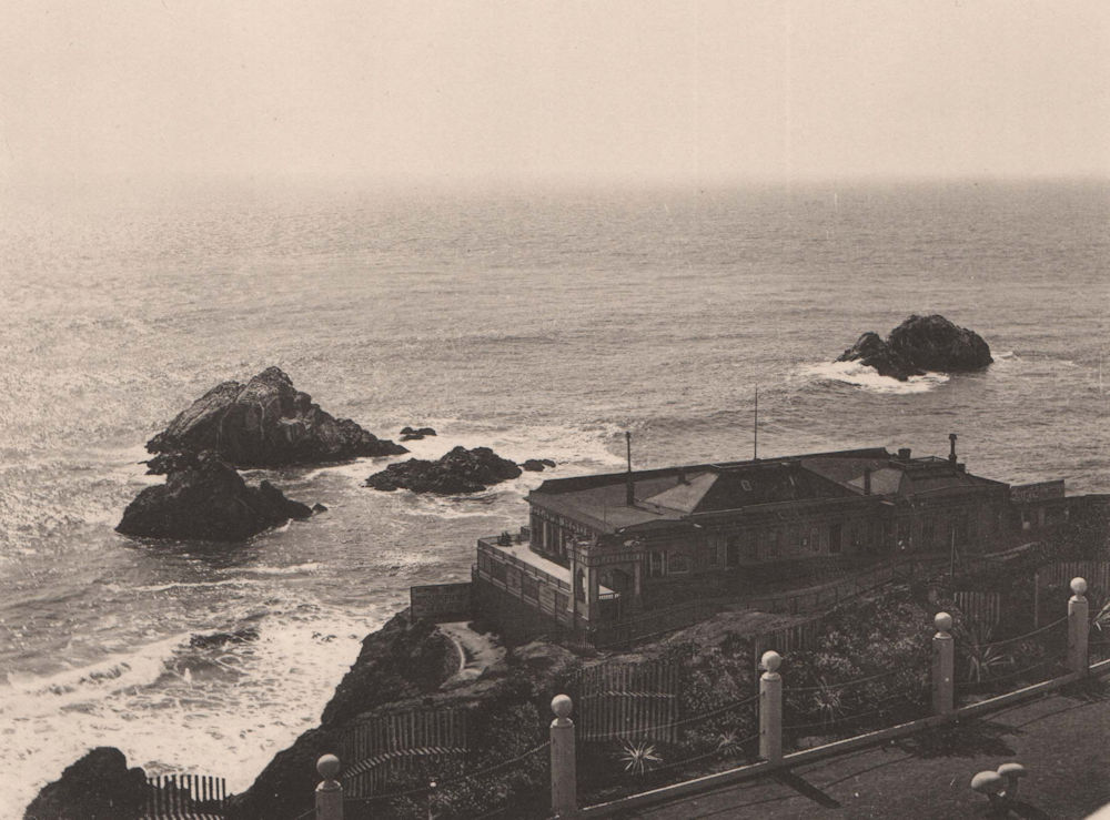 Associate Product Seal Rocks and Cliff House, San Francisco, California. Albertype print 1893