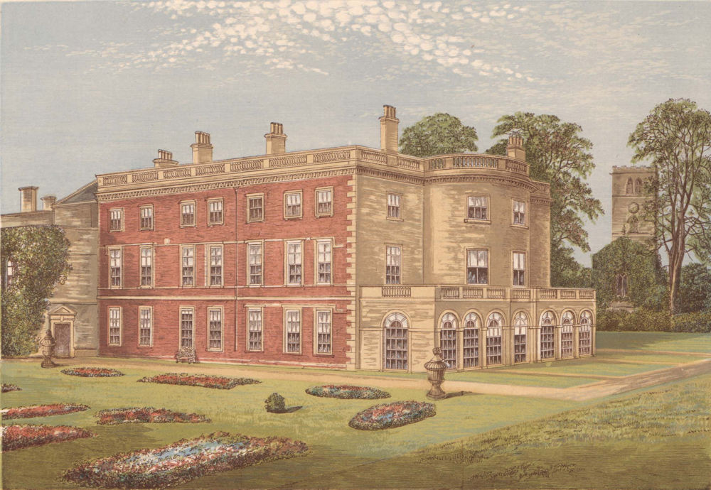Clifton Hall, Holgate, Nottingham, Nottinghamshire. MORRIS c1893 old print