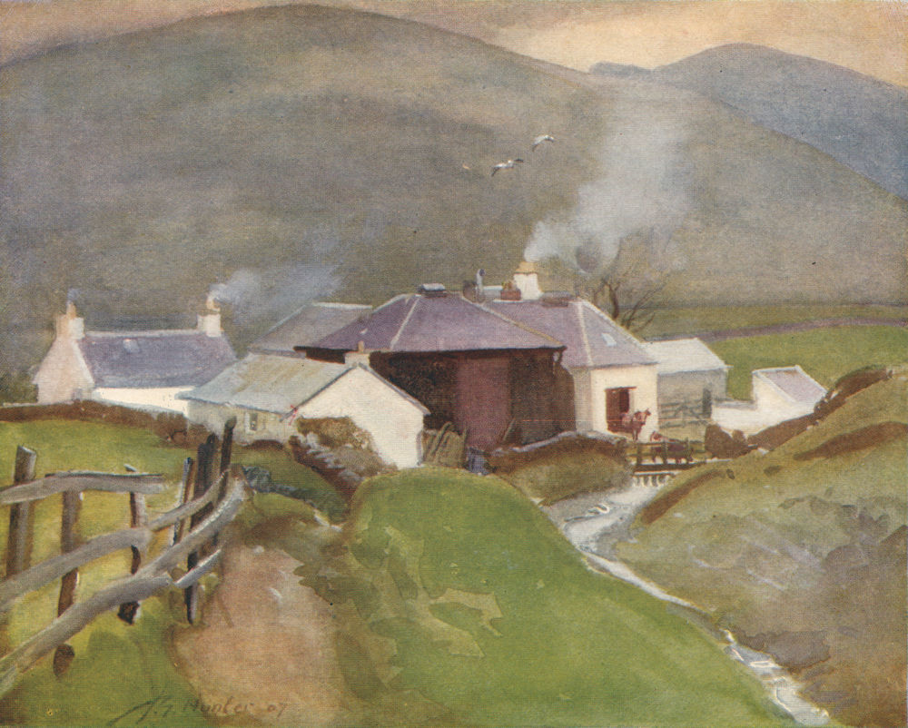 Associate Product 'Clyde Farm, Source of the Clyde' by John Young-Hunter. Scotland 1907 print