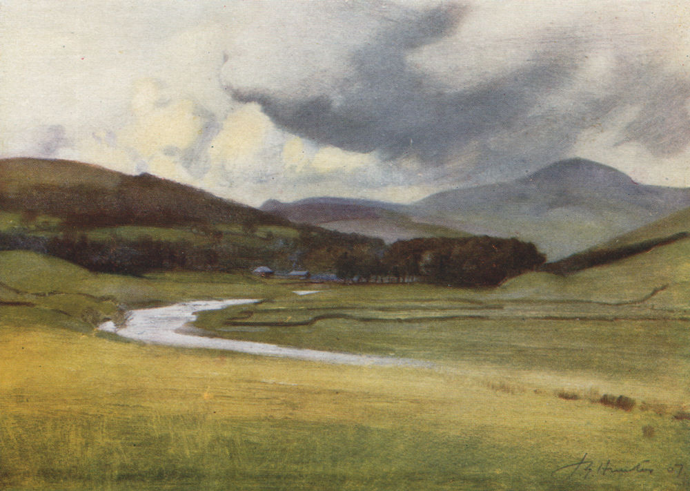 Associate Product ABINGTON. 'Tinto & the Clyde Valley' by John Young-Hunter. Scotland 1907 print