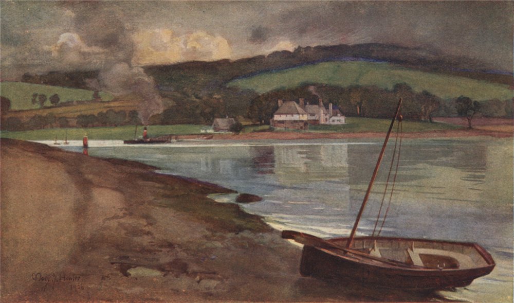 Associate Product ARGYLL & BUTE. 'The Ferry Inn, Rosneath' by Mary Young-Hunter 1907 old print