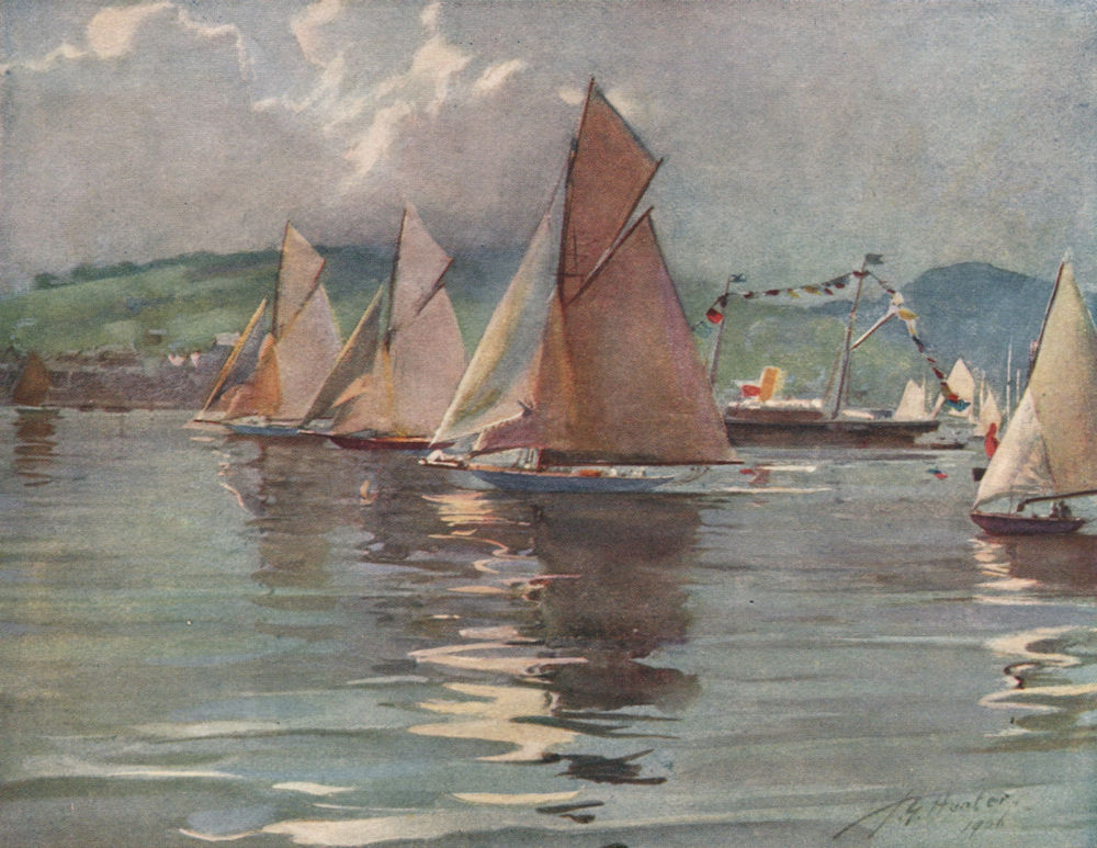 Associate Product ISLE OF BUTE. 'RNYC Regatta, 1906, Rothesay Bay' by John Young-Hunter 1907