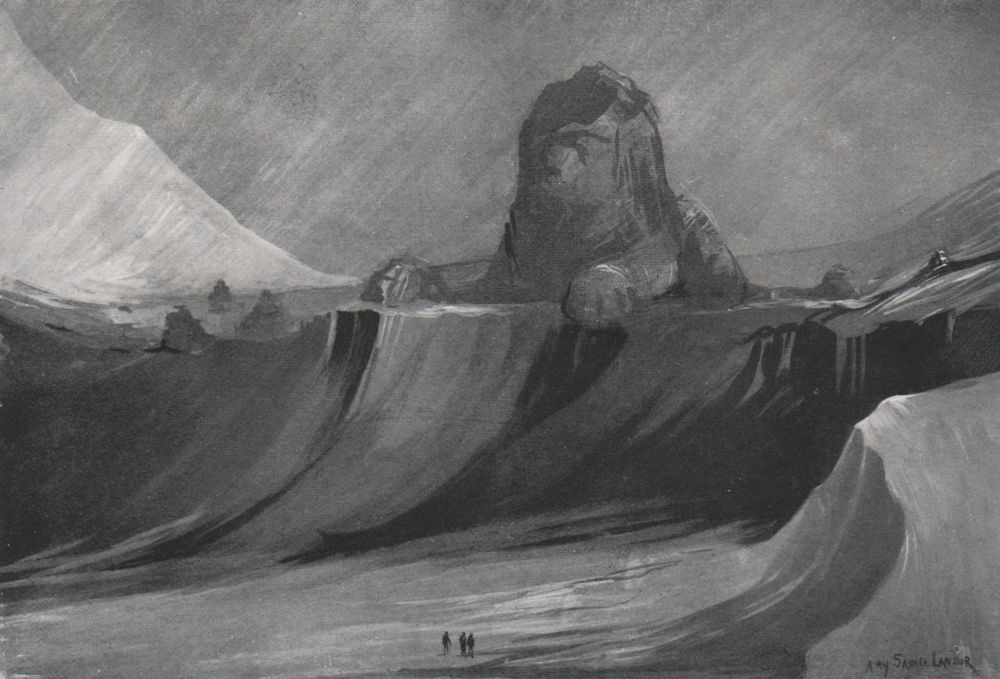 'A phantom lion of gigantic proportions'. Arnold Henry Savage Landor. Tibet 1905