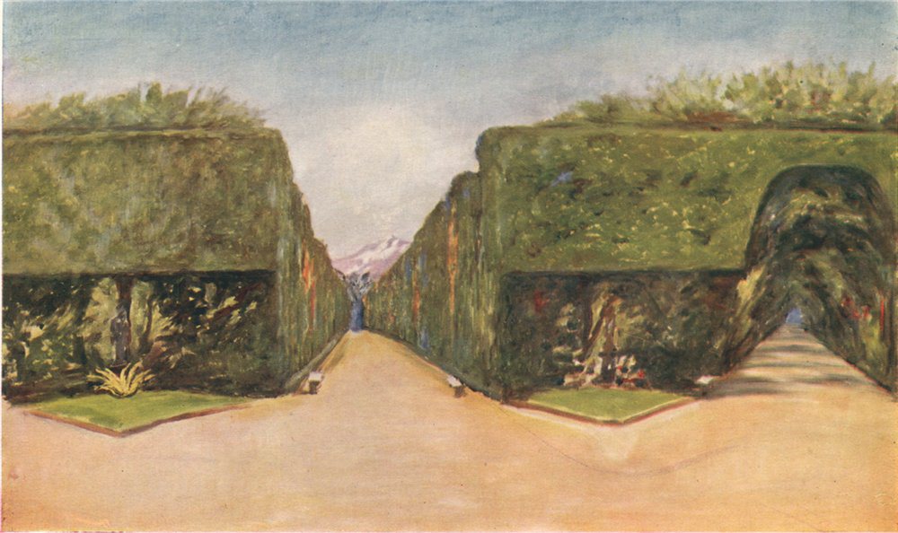 Associate Product 'Park of the Palace of Capodi-Monte, above Naples' by Augustine Fitzgerald 1904