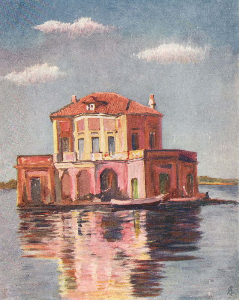 'Old pavilion of the Lago di Fusaro' by Augustine Fitzgerald. Naples 1904