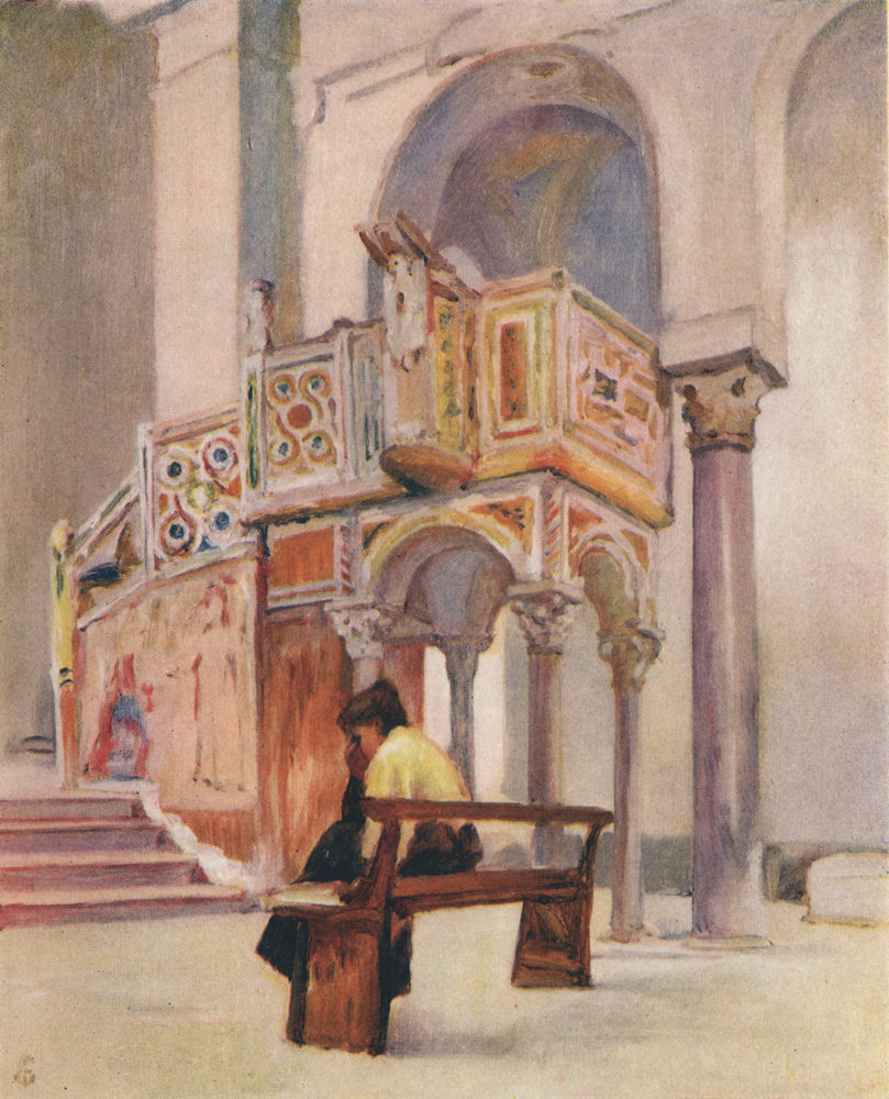 Associate Product 'Pulpit of San Giovanni del Toro, Ravello' by Augustine Fitzgerald. Italy 1904