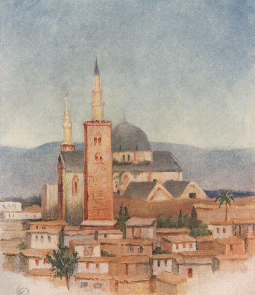 Associate Product DAMASCUS. Umayyad Mosque; Great Mosque; by Margaret Thomas. Syria 1908 print