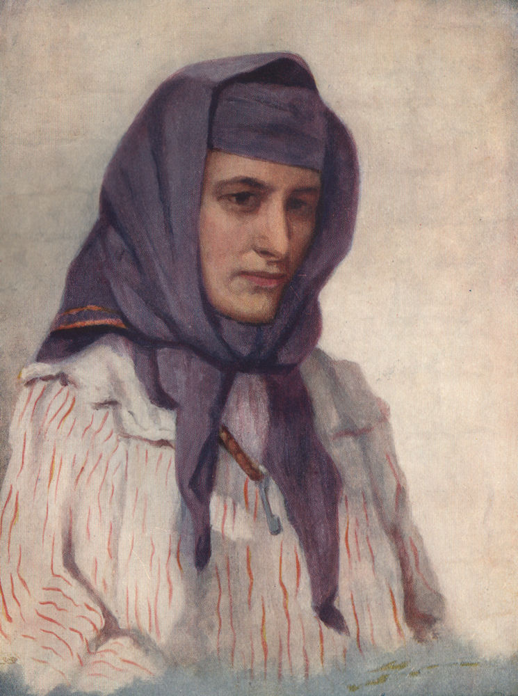 Associate Product 'Maronite girl of the Lebanon' by Margaret Thomas. Lebanon 1908 old print