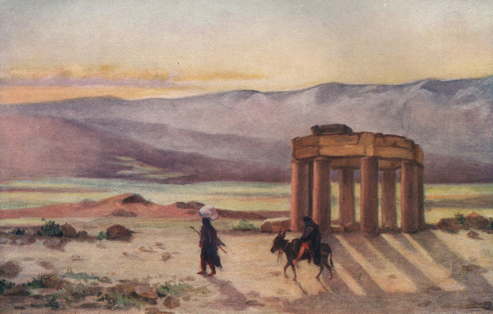 Associate Product 'The Bika with the Shrine of Douris' by Margaret Thomas. Lebanon 1908 print